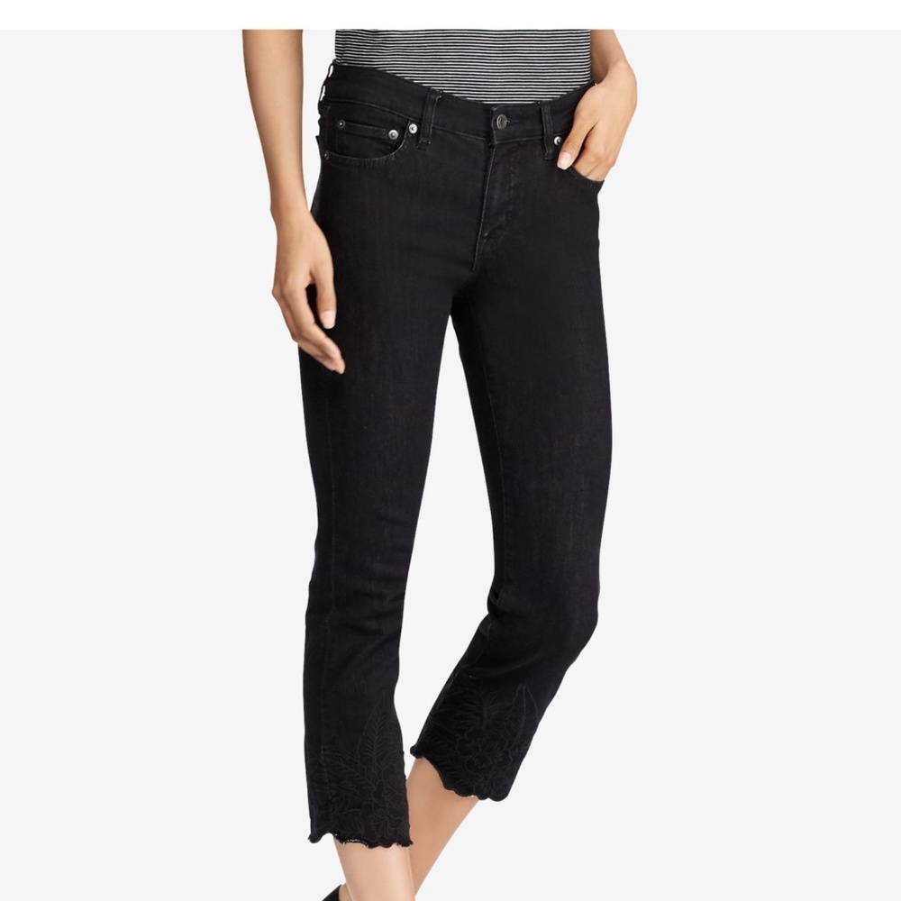 Ralph Lauren Embroidered Hem Jeans